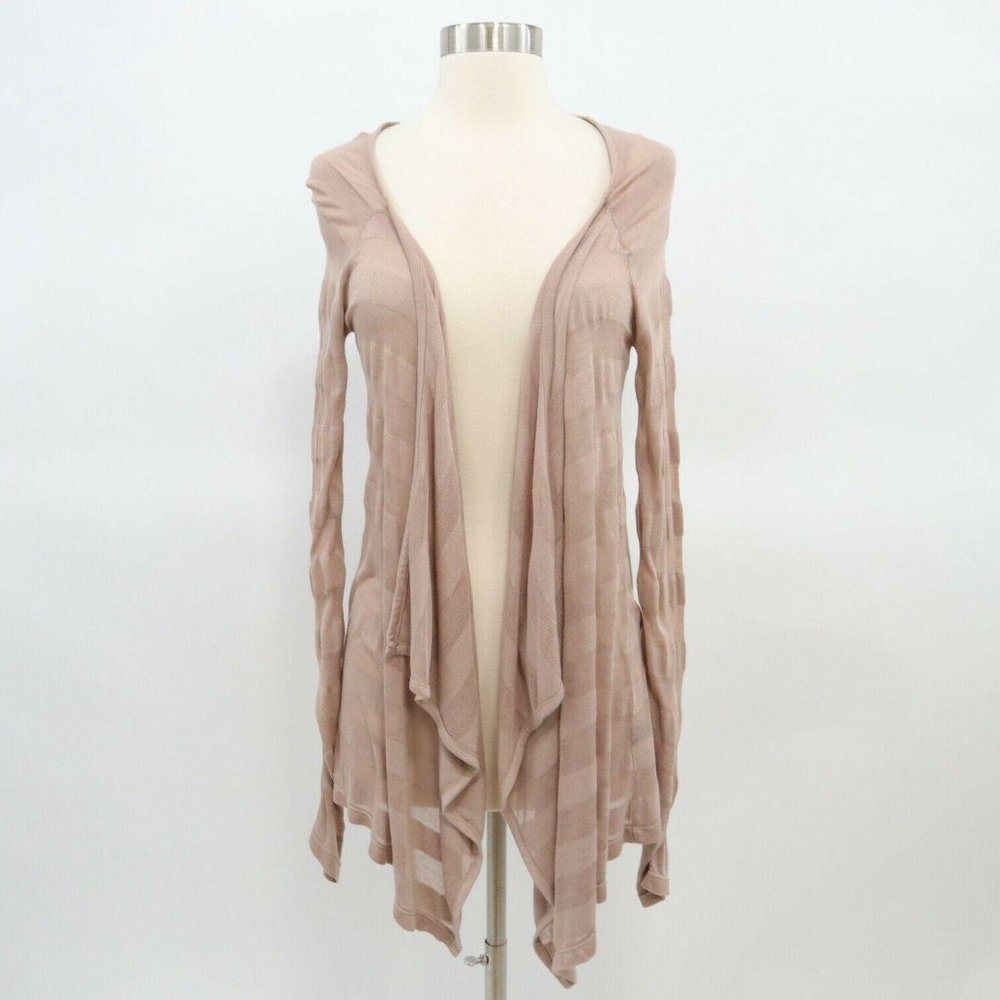 Club Monaco Cardigan Sweater XS Open Front Blush